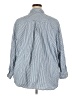 Old Navy 100% Cotton Stripes Blue 3/4 Sleeve Button-Down Shirt Size 2X - photo 2