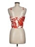 Boston Proper 100% Polyester Red Sleeveless Blouse Size 6 - photo 2