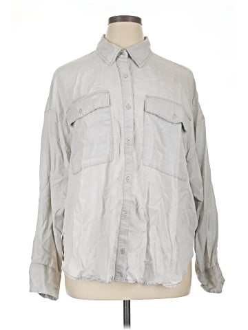 Express Long Sleeve Button-Down Shirt (view 1)