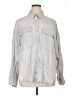 Express 100% Lyocell Gray Long Sleeve Button-Down Shirt Size XL - photo 1