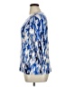 JM Collection Blue 3/4 Sleeve Blouse Size XL - photo 5