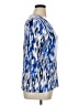 JM Collection Blue 3/4 Sleeve Blouse Size XL - photo 4
