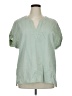 Matty M Green Short Sleeve Blouse Size XL - photo 1