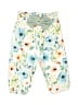 Unbranded 100% Polyester Floral White Casual Pants Size 0-1 mo - photo 1
