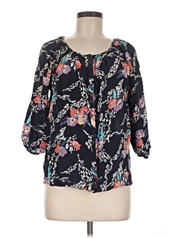 Yumi Kim 3/4 Sleeve Silk Top (view 1)