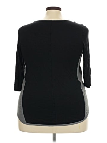 Lane Bryant Outlet 3/4 Sleeve T-Shirt (view 2)