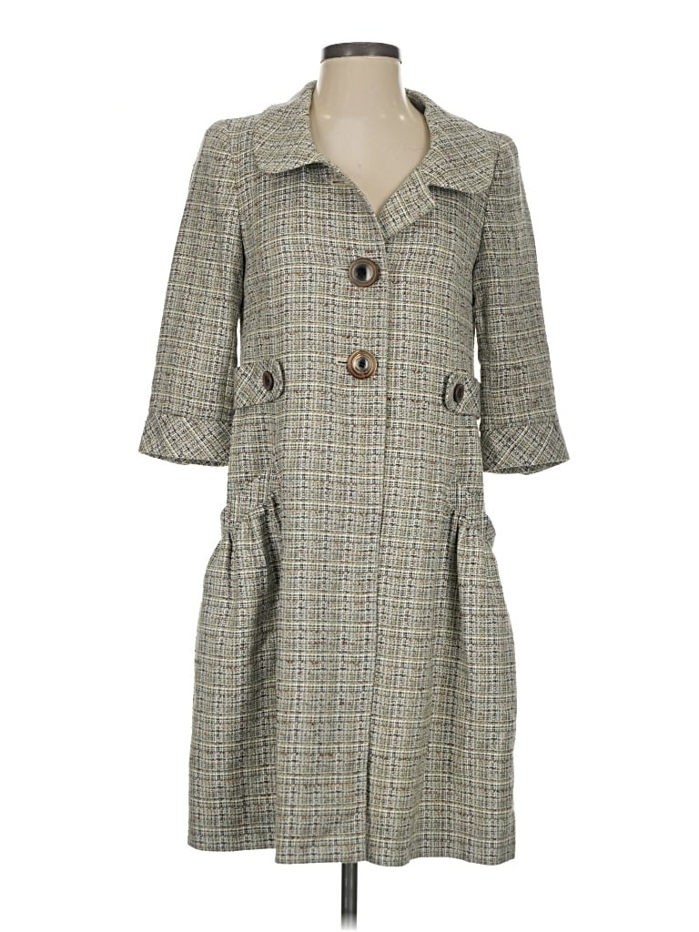 Pre-owned Classiques Entier Coat In Gray