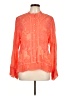 Johnny Was 100% Rayon Orange Long Sleeve Blouse Size L - photo 1