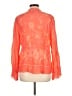 Johnny Was 100% Rayon Orange Long Sleeve Blouse Size L - photo 2
