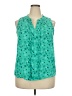 41Hawthorn 100% Polyester Teal Sleeveless Blouse Size XXL - photo 1