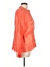 Johnny Was 100% Rayon Orange Long Sleeve Blouse Size L - photo 4