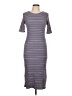 Gilli Stripes Gray Casual Dress Size L - photo 1