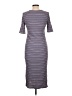 Gilli Stripes Gray Casual Dress Size L - photo 2