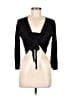 BCBGMAXAZRIA Black Silk Cardigan Size Med - Lg - photo 1
