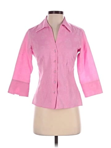 Thomas Pink 3/4 Sleeve Button-Down Shirt (view 1)