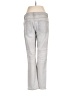 Eileen Fisher Chevron-herringbone Silver Jeans Size 6 - photo 2