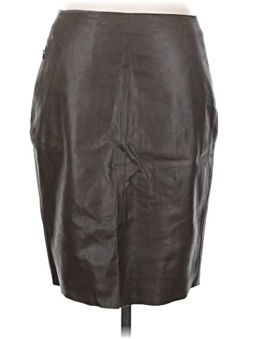 AKRIS Leather Skirt (view 1)