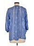 Johnny Was 100% Rayon Blue 3/4 Sleeve Blouse Size M - photo 2
