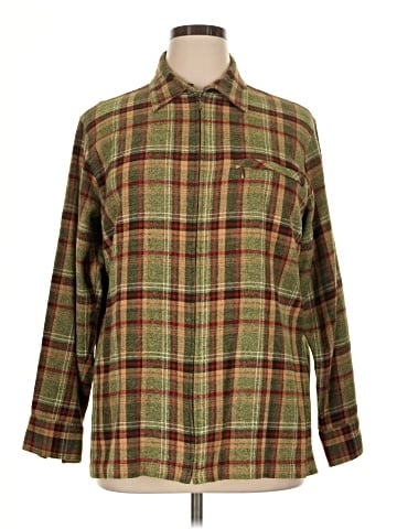 Fashion Bug Long Sleeve Button-Down Shirt (view 1)
