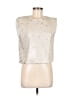 TCEC 100% Polyester Silver Sleeveless Blouse Size M - photo 1