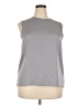 Theory 100% Silk Gray Sleeveless Silk Top Size XXL - photo 1