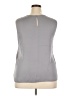 Theory 100% Silk Gray Sleeveless Silk Top Size XXL - photo 2