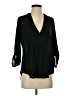 Lush 100% Polyester Black 3/4 Sleeve Blouse Size S - photo 1