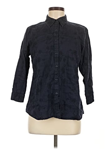 Faconnable 3/4 Sleeve Button-Down Shirt (view 1)