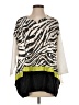 Berek 100% Polyester Animal Print Green 3/4 Sleeve Blouse Size S (estimated) - photo 1