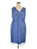 Connected Apparel 100% Polyester Blue Cocktail Dress Size 18 - photo 1