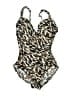 Miraclesuit Animal Print Brown One Piece Swimsuit Size 12 - photo 1