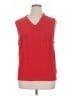 Assorted Brands 100% Cashmere Solid Red Sweater Vest Size XL - photo 1