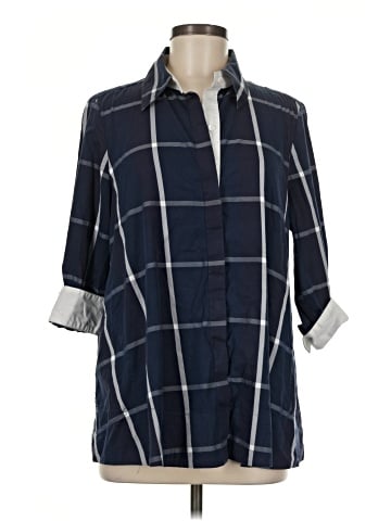 Sara Campbell 3/4 Sleeve Button-Down Shirt (view 1)