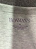 Roaman's Gray Long Sleeve Henley Size 14 (M) - photo 7