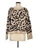 H&M Animal Print Tan Pullover Sweater Size M - photo 1