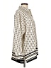 Express Polka Dots Ivory Long Sleeve Blouse Size L - photo 4