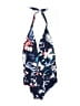 Carmen Marc Valvo Floral Blue Swimsuit Top Size 6 - photo 1