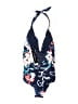 Carmen Marc Valvo Floral Blue Swimsuit Top Size 6 - photo 2