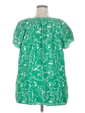 Skies Are Blue Short Sleeve Blouse (view 2)