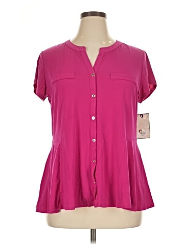 Dana Buchman Short Sleeve Blouse (view 1)
