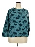 J.Jill Floral Teal Pullover Sweater Size 2X - photo 1