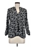 Always Indigo Black 3/4 Sleeve Blouse Size M - photo 1