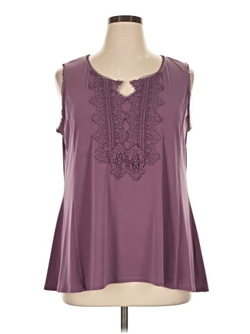 Roz & Ali Sleeveless Blouse (view 1)