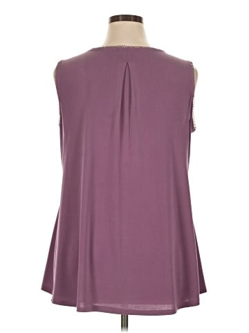 Roz & Ali Sleeveless Blouse (view 2)