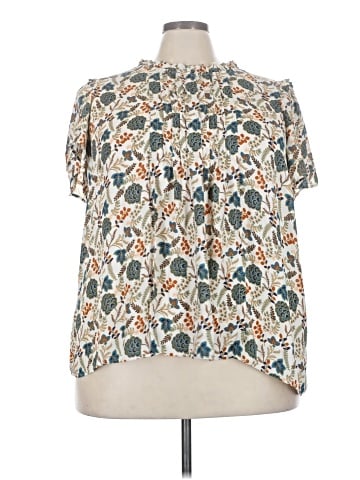 Rose + Olive Short Sleeve Blouse (view 1)