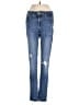 DL1961 Hearts Blue Jeans Size 25 waist - photo 1