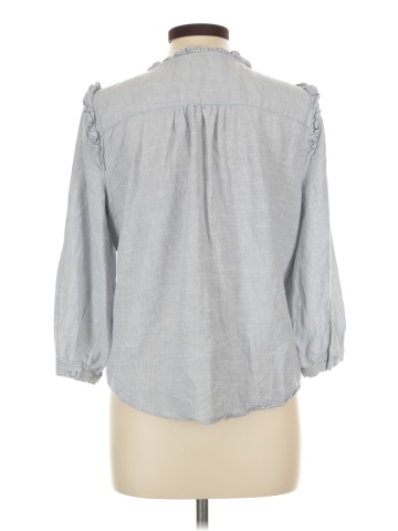 LC Lauren Conrad 3/4 Sleeve Button-Down Shirt (view 2)