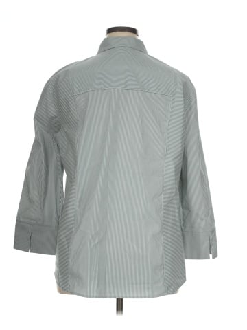 Lafayette 148 New York 3/4 Sleeve Button-Down Shirt (view 2)
