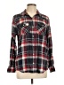 Forever 21 Plaid Black Long Sleeve Button-Down Shirt Size L - photo 1