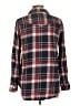 Forever 21 Plaid Black Long Sleeve Button-Down Shirt Size L - photo 2
